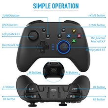 Load image into Gallery viewer, Forty4 Wireless Gaming Controller, Dual-Vibration Joystick Gamepad Computer Game Controller for PC Windows 7/8/10, PS3, Switch- Black
