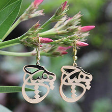 Load image into Gallery viewer, Persian Parsi Farsi Calligraphy Hich Earrings Iranian Gift
