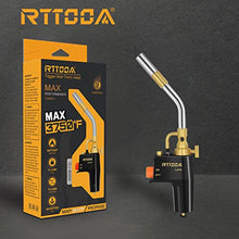 Load image into Gallery viewer, High Intensity Propane Torch Head, GJ-8000 Trigger Start Mapp Gas Torch Map Gas Torch Kit with Self Ignition, Pencil Flame Welding Torch Fuel by MAPP, MAP/PRO, Propane torch Kit（CSA Certified)
