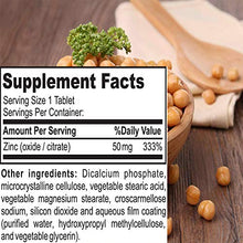 Load image into Gallery viewer, Zinc 50mg [High Potency] Supplement - Immune Support System from Natural Zinc (Oxide/Citrate) 100 Tablets, Made by Nature’s Potent.

