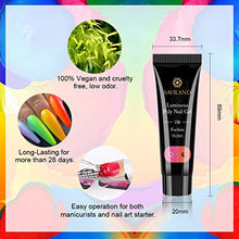 Load image into Gallery viewer, Saviland Poly Nail Gel Kit - Neon Glow in the Dark Poly Nail Gel Nail Extension Gel Builder Gel Nail Enhancement Manicure Kit

