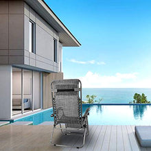 Load image into Gallery viewer, Fovor Zero Gravity Chairs Patio Set of 2 with Pillow and Cup Holder Patio Furniture Outdoor Adjustable Dining Reclining Folding Chairs for Deck Patio Beach Yard

