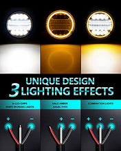 Load image into Gallery viewer, Combriller 3157 LED Bulb White 6000K with Projector Replacement for led reverse lights and Combriller 4.5" Off Road Lighting Spot Flood Combo Beam with Flash Strobe Function Amber Angel Eye-Shape
