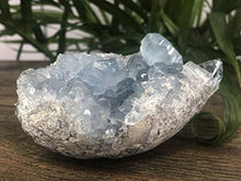 Load image into Gallery viewer, 4” Celestite Crystal Quartz Blue Celestite Druze Specimen Chakra. RS-370
