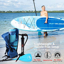 Load image into Gallery viewer, SereneLife Inflatable Stand Up Paddle Board (6 Inches Thick) with Premium SUP Accessories &amp; Carry Bag | Wide Stance, Bottom Fin for Paddling, Surf Control, Non-Slip Deck | Youth &amp; Adult Standing Boat
