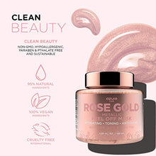 Load image into Gallery viewer, AZURE Rose Gold Metallic Sparkling Peel Off Moisturizing Face Mask - Reduces Wrinkles, Fine Lines &amp; Acne Scars | Removes Blackheads &amp; Dirt and Oil | Repairs Uneven Skin Tone - 150mL
