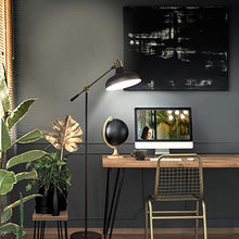 Load image into Gallery viewer, Brightech Wyatt - Industrial Floor Lamp for Living Rooms &amp; Bedrooms - Rustic Farmhouse Reading Lamp - Standing, Adjustable Arm Indoor Pole Lamp for Crafts &amp; Tasks

