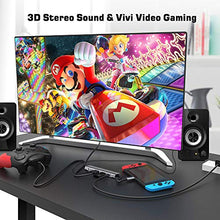 Load image into Gallery viewer, RREAKA Nintendo Switch Dock Portable Switch Charging Dock 4K HDMI TV Adapter Switch Docking Station Charger with USB 3.0 Dock 3.5mm Headphone Audio (Upgraded System)
