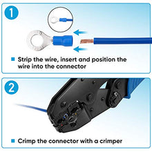 Load image into Gallery viewer, TICONN 200 Pcs Electrical Insulated Wire Connectors Kit - Spade, Ring, Butt, Quick Disconnect, Forks Connector - Crimp Cable Terminals
