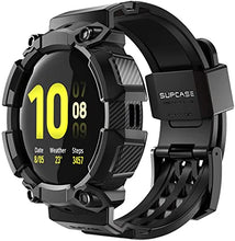 Load image into Gallery viewer, SUPCASE [Unicorn Beetle Pro] Series Case for Galaxy Watch Active 2, Rugged Protective Case with Strap Bands for Galaxy Watch Active 2 [44mm] 2019 Release (Black)
