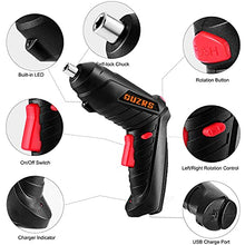 Load image into Gallery viewer, Cordless Screwdriver 15pcs Set, 3.6V 1.3Ah mini Cordless Drill with LED light | Pivoting, 3.5Nm Power Screwdriver Perfect for Furniture Assembly, Home DIY Project Electric Screwdriver Set
