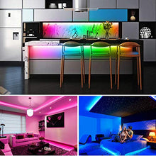 Load image into Gallery viewer, Led Strip Lights 32.8ft, GOADROM IP65 Waterproof Flexible Led Lights Color Changing 5050 RGB 300 LEDs Light Strips Kit with 44 Keys IR Remote Controller and 12V Power Supply for Home, Bedroom, Kitchen
