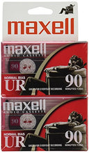 Load image into Gallery viewer, Maxell 108527 Optimally Designed Flat Packs with Low Noise Surface 90 Min Recording Time Per Cassette (2 pack)
