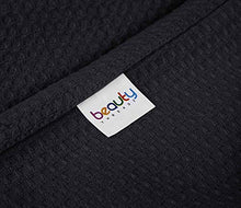 Load image into Gallery viewer, Beauty Threadz 100% Cotton Waffle Weave Thermal Blanket (Black, 60 x 90)
