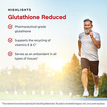 Load image into Gallery viewer, Jarrow Formulas Glutathione Reduced 500 mg - 120 Veggie Caps - Pharmaceutical Grade Glutathione - Intracellular Antioxidant - Bolsters Regeneration of Vitamin C &amp; E Levels in Body - 120 Servings
