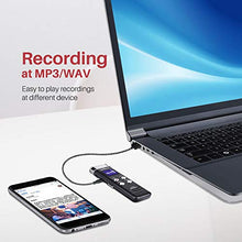 Load image into Gallery viewer, EVISTR 16GB Digital Voice Recorder Voice Activated Recorder with Playback - Upgraded Small Tape Recorder for Lectures, Meetings, Interviews, Mini Audio Recorder USB Charge, MP3
