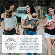 Load image into Gallery viewer, Nalakai Luxury Ring Sling Baby Carrier – Extra-Soft Bamboo and Linen Fabric - Lightweight Plus Size Infant Carrier Also for Newborns and Toddlers - Perfect Baby Shower Gift - Nursing Cover - Sage
