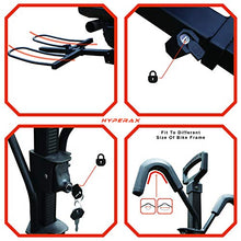 Load image into Gallery viewer, Hyperax 2-Bike Hitch Mounted Bike Rack Carrier for 2-inch Receivers - Fits Up to 140lbs Electric Mountain Bikes, Road Bikes with Up to 5-inch Fat Tires - Compatible with SUV, Trucks, Sedan

