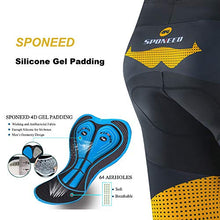 Load image into Gallery viewer, sponeed Cycling Shorts Padded Men Cycling Pants Riding Road Bike Underwear US S Gold Yellow
