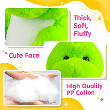 Load image into Gallery viewer, Bstaofy 11'' Light Up Dinosaur Stuffed Animal Glow Green T-Rex LED Plush Toy Soft Adorable Glow in The Dark Gift for Kids Toddlers on Birthday Christmas Holiday
