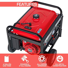 Load image into Gallery viewer, Durostar DS4400E Portable Generator, Red/Black
