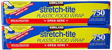 Load image into Gallery viewer, KIRKLAND SIGNATURE Stretch Tite Plastic Wrap Pack X 750' 1" (1500 Sq'),, None, 2.0 Count 2
