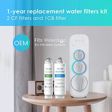 Load image into Gallery viewer, Waterdrop WD-G3-W Replacement Filter 1-Year Combo, Pack of 2 WD-G3-N1CF Filters and 1 WD-G3-N3CB Filter
