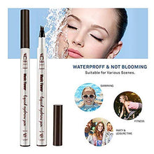 Load image into Gallery viewer, Eyebrow Pencil 2 Packs, Microblading Eyebrow Pencil with a Micro-Fork Tip Applicator Creates Natural Looking Brows Effortlessly and Stays on All Day (brown)
