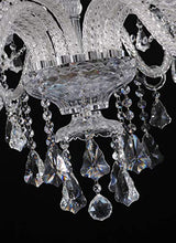 Load image into Gallery viewer, Clear 15 Lights K9 Crystal Chandelier Modern Luxurious Light Candle Pendant Lamp Ceiling Living Room Lighting for Dining Living Room Bedroom Hallway Entry 32x35 Inch Gifts（Color Clear)
