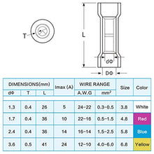 Load image into Gallery viewer, TICONN 200 PCS Heat Shrink Butt Connectors Kit, AWG 24 – 10 4 Sizes Butt Splice, Insulated Waterproof Electrical Marine Automotive Wire Crimp Terminals
