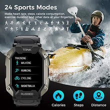 Load image into Gallery viewer, Kospet Smart Watches for Men – Bluetooth Call (Answer/Make Call) 5ATM Waterproof Fitness Watch Tracker for Android iOS iPhones with Heart Rate Blood Pressure - 1.72" Tactical Outdoor Sports Smartwatch
