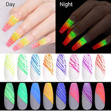 Load image into Gallery viewer, Luminous Spider Nail Gel Set, Spider UV Gel Nail Polish, 8 Colors Nail Art Wire Drawing Gel, DIY Line Painting Design Lacquer Silver Gold Nail Decorations 7ml (UR-01)
