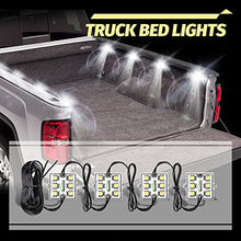 Load image into Gallery viewer, LED Truck Pickup Bed Lights Kit, 48 LEDs Truck Cargo Pickup Bed Lighting Kit with Switch, IP68 Waterproof for truck Bed, Under Car, Rail Light Cargo- 8 PCS
