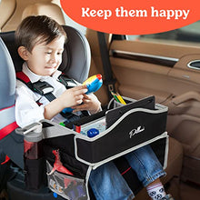 Load image into Gallery viewer, Pillani Kids Travel Tray for Car - Car Seat Tray for Kids Travel, Car Trays for Kids Roadtrip Essentials, Car Seat Table Tray for Kids Road Trip Activities - Toddler Lap Desk Organizer for Carseat
