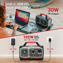 Load image into Gallery viewer, ROCKPALS 300W Portable Power Station, 280wh (78000mAh) Solar Generator with 110V Pure Sine Wave AC Outlet, USB-C PD Input/Output, QC 3.0, CPAP Backup Lithium Battery for Outdoor Camping Emergency
