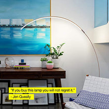 Load image into Gallery viewer, Brightech Sparq - Hanging, LED Arc Floor Lamp - Over The Couch, Contemporary Standing Lamp - Modern, Dimmable Light Arching from Behind The Sofa - Living Room &amp; Office Pole Lamp

