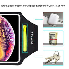 Load image into Gallery viewer, Cell Phone Armband Water Resistant Running Armband for iPhone 12 11 13 Pro Max XS XR 8 7 Plus, Samsung S20 S21 S10 Up to 6.9", Running Phone Holder Sport Arm Bands for Gym Exercise Workout, Key Pocket
