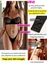 Load image into Gallery viewer, Kaei&amp;Shi Sexy Lingerie for Women,Ruffle 2 Piece Lace Lingerie Set,Underwire Ribbed Bra and Panty Sets Valentine Black Medium
