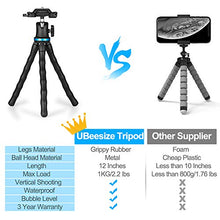 Load image into Gallery viewer, Phone Tripod, UBeesize 12 Inch Flexible Cell Phone Tripod Stand Holder with Wireless Remote Shutter &amp; Universal Phone Mount, Compatible with iPhone/Android/DSLR/GoPro Camera
