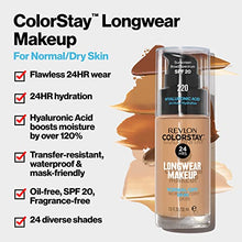 Load image into Gallery viewer, Liquid Foundation by Revlon, ColorStay Face Makeup for Normal and Dry Skin, SPF 20, Longwear Medium-Full Coverage with Matte Finish, Oil Free, 240 Medium Beige, 1.0 Oz
