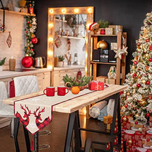Load image into Gallery viewer, Christmas Table Runner，Christmas Decorations Indoor Farmhouse Table Runner Christmas Table Decor Outdoor Merry And Christmas Decorations Banner
