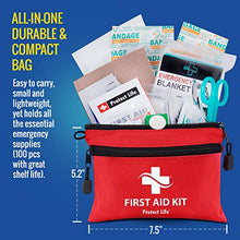Load image into Gallery viewer, First Aid Kit - 100 Piece - Small First Aid Kit for Camping, Hiking, Backpacking, Travel, Vehicle, Outdoors - Emergency &amp; Medical Supplies
