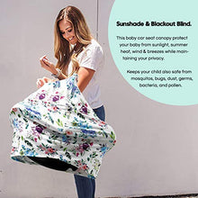 Load image into Gallery viewer, Baby-Car-Seat-Covers-ACRABROS Multifunctional Infant Car Seat Canopy,Nursing Cover Breastfeeding Scarf Soft Breathable Stretchy 360 Coverage,for Boys Girls
