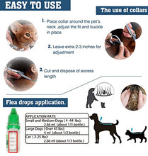 Load image into Gallery viewer, Flea and Tick Collar Drop for Cat, Made with Natural Plant Based Essential Oil, Safe, Effective, Waterproof, 12-Month Protection, Free Flea Comb &amp; Treatment Prevention Drop, 13.8 in (4 Packs)
