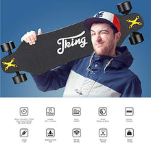 Load image into Gallery viewer, JKING Electric Skateboard Electric Longboard with Remote Control Electric Skateboard,900W Hub-Motor ,26 MPH Top Speed，21.8 Miles Range,3 Speed Adjustment，Max Load 330 Lbs
