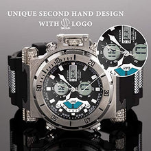 Load image into Gallery viewer, SIBOSUN Sport Watch Digital Wrist Large Face Waterproof Military LED Stopwatch SIBOSUN Men Japanese Quartz Alarm Date Silver
