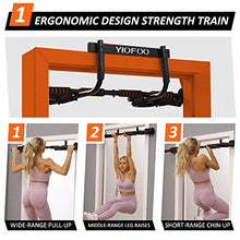 Load image into Gallery viewer, Doorway Pull Up Bar with Ergonomic Grip, Exercise Equipment Body Gym System No Screws Trainer, Multi-Grip Chin Up Bar &amp; Exercise Bar &amp; Home Workout
