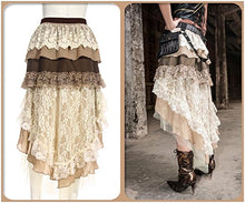 Load image into Gallery viewer, Steampunk Victorian Gothic Sexy Prom Dresses Homecoming Dresses Wedding Dresses Beige
