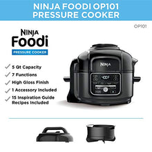 Load image into Gallery viewer, Ninja Foodi 7-in-1 Pressure, Slow Cooker, Air Fryer and More, with 5-Quart Capacity and 15 Recipe Book Inspiration Guide, and a High Gloss Finish
