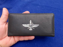 Load image into Gallery viewer, Genuine Leather Farohar Checkbook Cover Farvahar Wallet Iranian Persian Gift Iran
